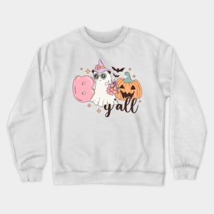 Retro Halloween Boo Y’all Crewneck Sweatshirt